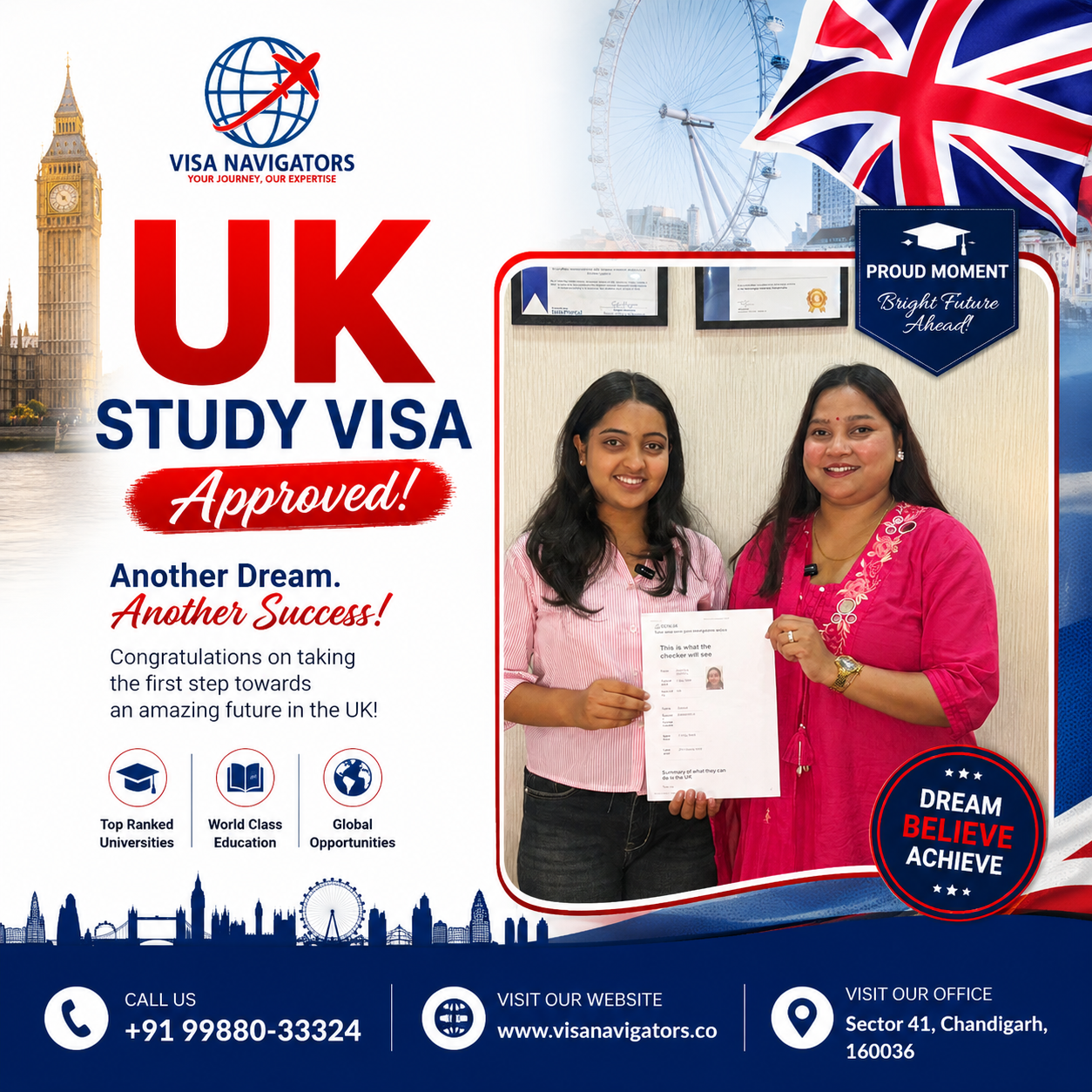Best Immigration Consultant in Chandigarh: Your Trusted Partner for Study, Work & Visitor Visas